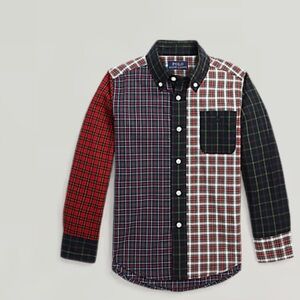 Ralph Lauren Boys Plaid Shirt - Black, Red, Yellow